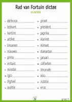 Voorbeeld - Spelling - Groep 5 - Staal2 - Rad van Fortuin dictee - Pagina 1
