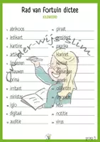 Voorbeeld - Spelling - Groep 5 - Staal2 - Rad van Fortuin dictee - Voorblad