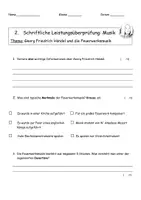 Vorschau - Test - Lernkontrolle: "Feuerwerksmusik" Georg F. Händel (bearbeitbar) - Seite 1
