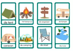 Voorbeeld - woordenschat kamperen rond de wereld - Pagina 1