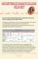 Vorschau - Lehrpläne/Lehrermaterial - Ein Mustercurriculum für das Fach Kunst als roter Faden - Deckblatt