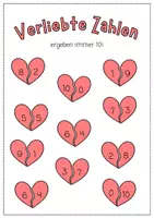 Vorschau - Poster - Verliebte Zahlen MERKBLATT (Mathe Klasse 1) - Seite 2