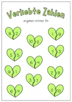 Vorschau - Poster - Verliebte Zahlen MERKBLATT (Mathe Klasse 1) - Seite 3