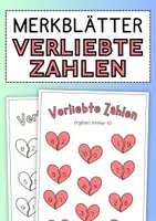 Vorschau - Poster - Verliebte Zahlen MERKBLATT (Mathe Klasse 1) - Deckblatt
