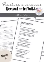 Vorschau - Arbeitsblätter - Gerund or Infinitive: Practice Exercises - Deckblatt