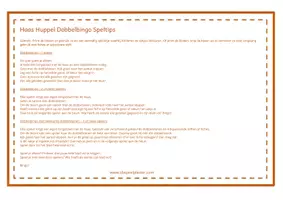 Voorbeeld - Haas Huppel Dobbelbingo - Pagina 1