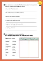 Vorschau - Arbeitsblätter - Present Perfect oder Past Simple – Arbeitsblätter Englisch Grammatik - Seite 2