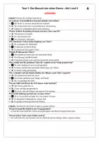 Vorschau - Arbeitsblätter - Kurztest zu Akt I und II - Seite 1