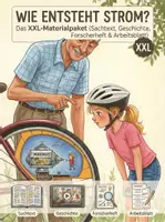 Vorschau - Arbeitsblätter - Wie entsteht Strom: Das XXL-Materialpaket (Sachtext, Geschichte, Forscherheft & Arbeitsblatt) - Deckblatt
