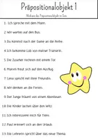 Vorschau - Arbeitsblätter - Präpositionalobjekt - Deckblatt