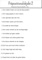 Vorschau - Arbeitsblätter - Präpositionalobjekt - Seite 1