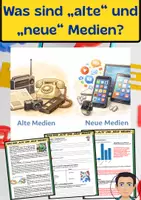 Vorschau - Arbeitsblätter - Was sind "alte" und "neue" Medien? - Medien im Wandel - Deckblatt