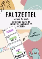Vorschau - Arbeitsblätter - Gerund or Infinitive? - Falt- und Aufklappzettel - Deckblatt