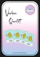 Vorschau - Spiele - Verben - Quartett - Deckblatt