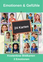 Vorschau - Spiele - Emotionen-Bildkarten kostenlos – Autismus & Förderunterricht - Deckblatt