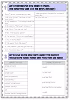 Vorschau - Arbeitsblätter - Indirect Speech / Reported Speech / statements, questions, commands - Seite 2