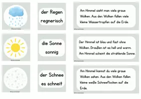 Vorschau - Bildkarten - Legematerial zum Thema Wetter - Seite 3