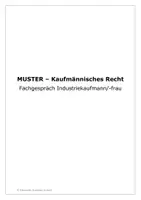 Vorschau - Arbeitsblätter - Muster Report - Kaufmännisches Recht Vorbereitung mündliche Prüfung - Industriekaufmann/-frau - Seite 1