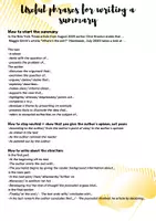 anteprima - Mappe concettuali - How to write a summary - useful phrases (Come scrivere un riassunto – frasi utili) - Pagina di copertina