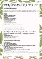anteprima - Mappe concettuali - Useful phrases for writing a summary (Frasi utili per scrivere un riassunto) - Pagina di copertina
