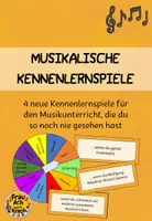 Vorschau - Spiele - Musikalische Kennenlernspiele - Vier neue Spiele, die du so noch nicht kennst! ~ Grundschule Musik - Deckblatt