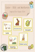 Vorschau - Präsentationen/Tafelbilder - Englisch: Easter - Bild- und Wortkarten - Deckblatt