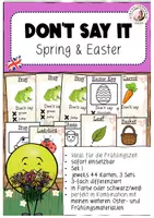 Vorschau - Spiele - Don't Say It - Spring and Easter Englisch Sek I differenziert - Deckblatt