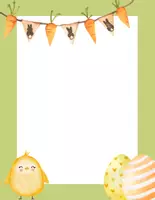 Vorschau - Mal- und Bastelvorlagen - Ostern Frühling Rahmen Blanko für Zeichnungen oder Gedichte - Seite 2