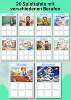 Vorschau - Arbeitsblätter - Berufe kennenlernen – Legespiel mit 120 Karten und 20 Spieltafeln für Grundschule - Seite 2