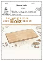 Vorschau - Arbeitsblätter - Themenstart Holz: Vorwissen aktivieren (Arbeitsblätter & Impulskarten) - Seite 2