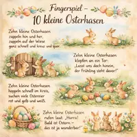 Vorschau - Bildkarten - Zwei Fingerspiele zur Osterzeit – Kita & Kindergarten - Seite 1