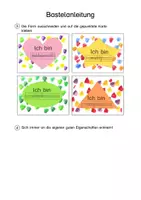 Vorschau - Mal- und Bastelvorlagen - Affirmationskarte mit persönlichen Stärken (Klasse 1 und 2) - Seite 3
