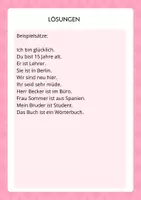Vorschau - Arbeitsblätter - Übungen zu "Konjugation sein + haben" - Seite 3