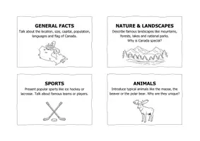 Vorschau - Arbeitsblätter - Canada - Speaking Cards - Seite 1