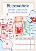 Vorschau - Arbeitsblätter - Blut & Blutbestandteile - Legekarten, Domino & Tabelle - Deckblatt