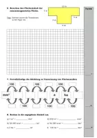 Vorschau - Klassenarbeiten - Klassenarbeit - Flächenberechnung l Mathematik Klasse 6 - Seite 2