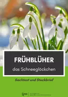 Vorschau - Arbeitsblätter - Frühblüher: das Schneeglöckchen - Deckblatt