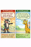 Vorschau - Stundenentwürfe - Comic zur Wolfs- und Giraffensprache, GFK, mit Stundenentwurf. - Seite 3