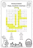 Vorschau - Arbeitsblätter - Wortsuchrätsel zum Lied "Stups, der kleine Osterhase" (Freebie) - Seite 3