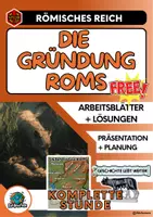 Vorschau - Arbeitsblätter - Gründung Roms: Sage vs. Wirklichkeit - Deckblatt