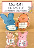 Vorschau - Spiele - Ostern – Lustiges Spiel (differenzierte Spielvorlagen) - Deckblatt