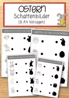 Vorschau - Anderer Materialtyp - Ostern – Schattenbilder (8 A4 Vorlagen) - Deckblatt