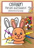 Vorschau - Anderer Materialtyp - Ostern - Perlen auffädeln (Motorikschulung) - Deckblatt