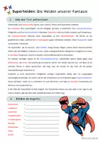 Vorschau - Arbeitsblätter - Deutsch Fördermaterial / Textarbeit / LRS Superhelden - Seite 1