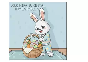 Vista previa - Refuerzo / NEE / Materiales de apoyo - CUENTO MANIPULATIVO TEACCH: PASCUA - página 3