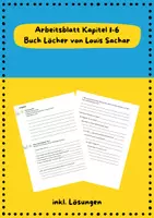 Vorschau - Arbeitsblätter - Lektüre Löcher - Arbeitsblatt 1 Kapitel 1-6 - Deckblatt