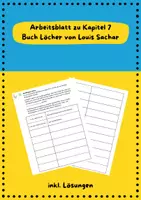 Vorschau - Arbeitsblätter - Lektüre Löcher - Arbeitsblatt 2 Kapitel 7 - Deckblatt