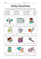Vorschau - Arbeitsblätter - Daily routines | Write about your daily routine - Seite 2
