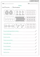 Vorschau - Arbeitsblätter - Englisch - Easter - Count and write (Arbeitsblatt) - Seite 2