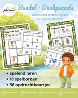 Voorbeeld - Lente - Bundel - Denkpuzzels - Letters en cijfers - Voorblad